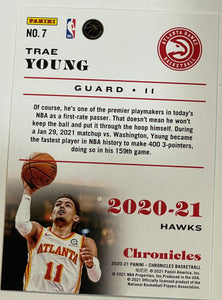 Trae Young #7 2020 Panini Chronicles
