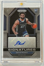 Load image into Gallery viewer, 2022-23 Prizm David Roddy Rookie RC Auto Autograph #RSI-DRD Grizzlies
