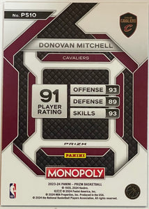 Donovan Mitchell #PS10 2023 Panini Prizm Monopoly All-Star