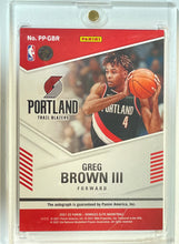 Load image into Gallery viewer, 2021-22 Donruss Elite Greg Brown III Red Pen Pals Rookie RC Auto #47/49
