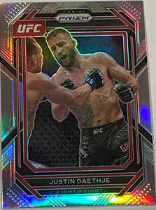 Justin Gaethje [Silver] #110 2023 Panini Prizm UFC