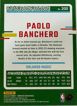 Load image into Gallery viewer, Paolo Banchero [Green Laser] #200 2023 Panini Donruss
