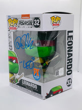 Load image into Gallery viewer, Leonardo 32 Teenage Mutant Ninja Turtles PX Previews exclusive Funko Pop signed by Cam Clarke with inscription &quot;Leo&quot;
