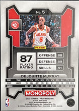 Load image into Gallery viewer, Dejounte Murray #5 2023 Panini Prizm Monopoly
