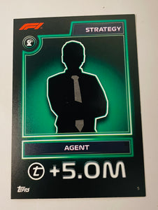 Trading Card of Agent from the Strategy series from with number 5 from official collection Topps Turbo Attax 2023.