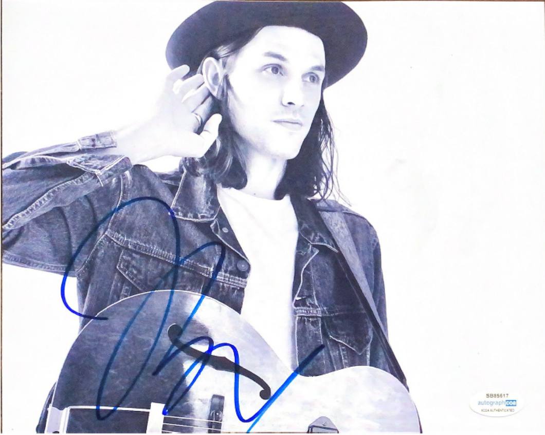 James Bay (Singer & Songwriter) signed 8x10 photo with CoA
