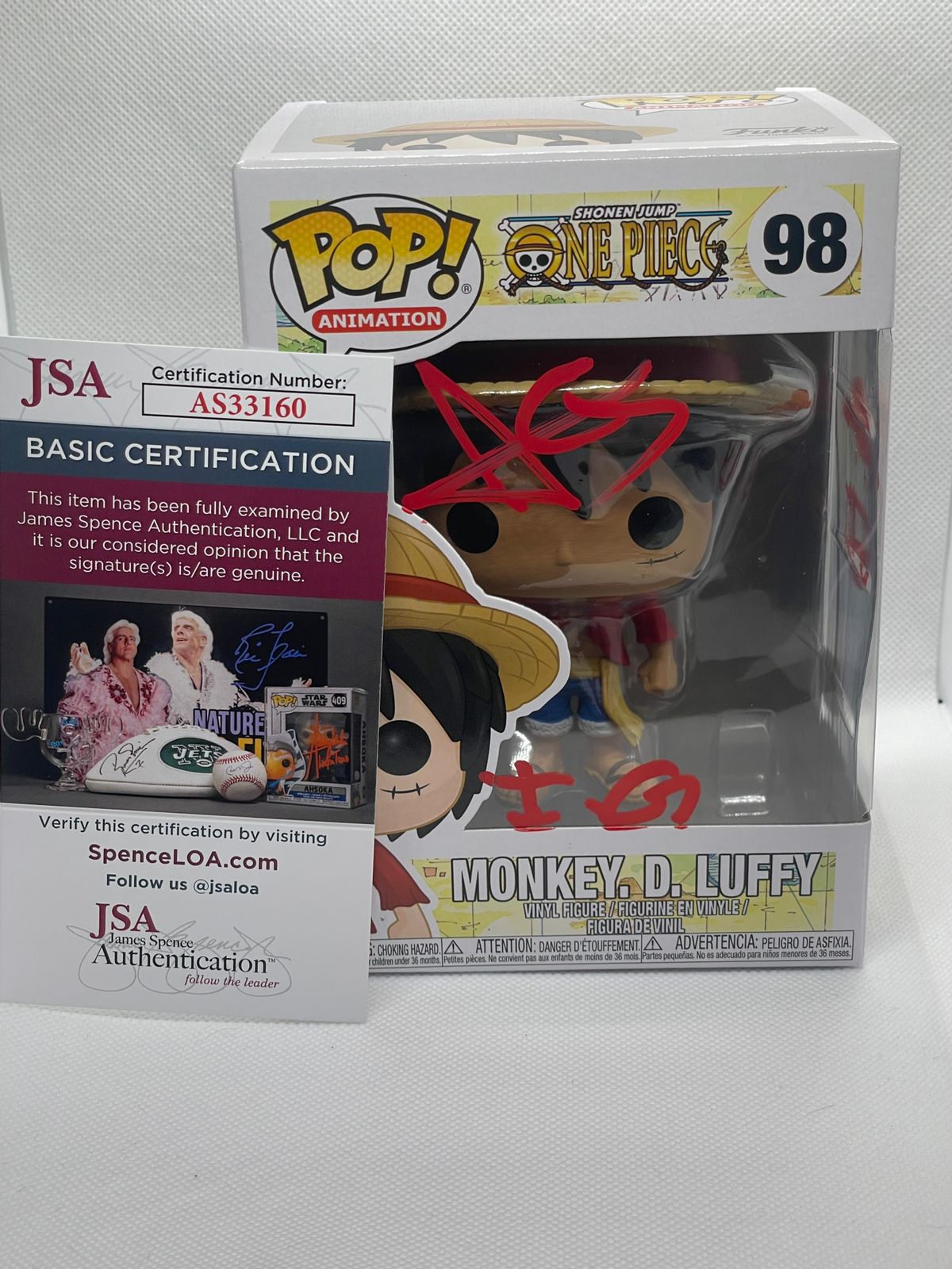 Funko Pop online One Piece Luffy Autograph JSA