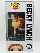 Load image into Gallery viewer, Becky Lynch (with Belts) 102 WWE Target Con 2022 Limited Edition Exclusive Funko Pop (box 8/10 minor dent back of box bottom corner)
