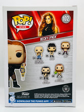 Load image into Gallery viewer, Becky Lynch (with Belts) 102 WWE Target Con 2022 Limited Edition Exclusive Funko Pop (box 8/10 minor dent back of box bottom corner)
