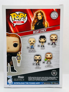 Becky Lynch (with Belts) 102 WWE Target Con 2022 Limited Edition Exclusive Funko Pop (box 8/10 minor dent back of box bottom corner)