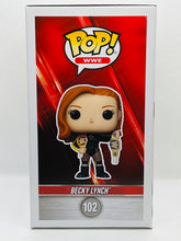 Load image into Gallery viewer, Becky Lynch (with Belts) 102 WWE Target Con 2022 Limited Edition Exclusive Funko Pop (box 8/10 minor dent back of box bottom corner)
