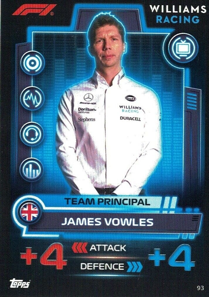 2023 - Turbo Attax - Trading Card - James Vowles - Team Principal - Card 93