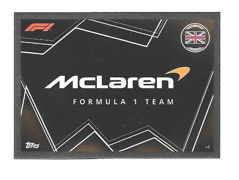 2023 - Turbo Attax - Trading Card - McLaren - Team Logo - Card 46