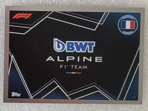 2023 - Turbo Attax - Trading Card - BWT Alpine F1 Team - Card 37
