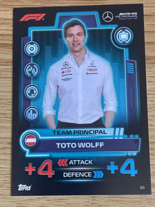 2023 - Turbo Attax - Trading Cards - AMG Petronas Formula One Team Principal- Toto Wolf - Card 30