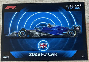 2023 - Turbo Attax - Trading Card - Williams - 2023 F1 Car - Card 92