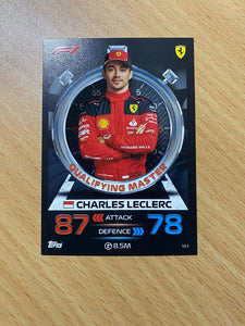 2023 - Turbo Attax - Trading Cards -Qualifying Master - Ferrari- Charles Leclerc -Card 101