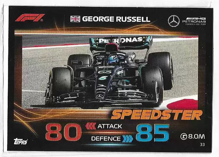 2023 - Turbo Attax - Trading Cards - Speedster - George Russell - Card 33