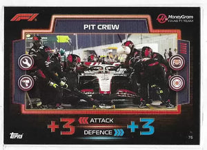 2023 - Turbo Attax - Trading Card - MoneyGram Haas - Pit Crew - Card 76