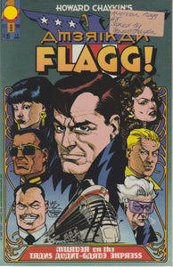 Amerikan Flagg 8 signed by Howard Chaykin