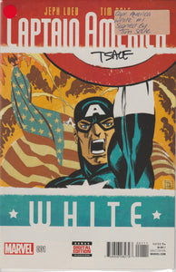 Captain America White 1 signed by Tim Sale