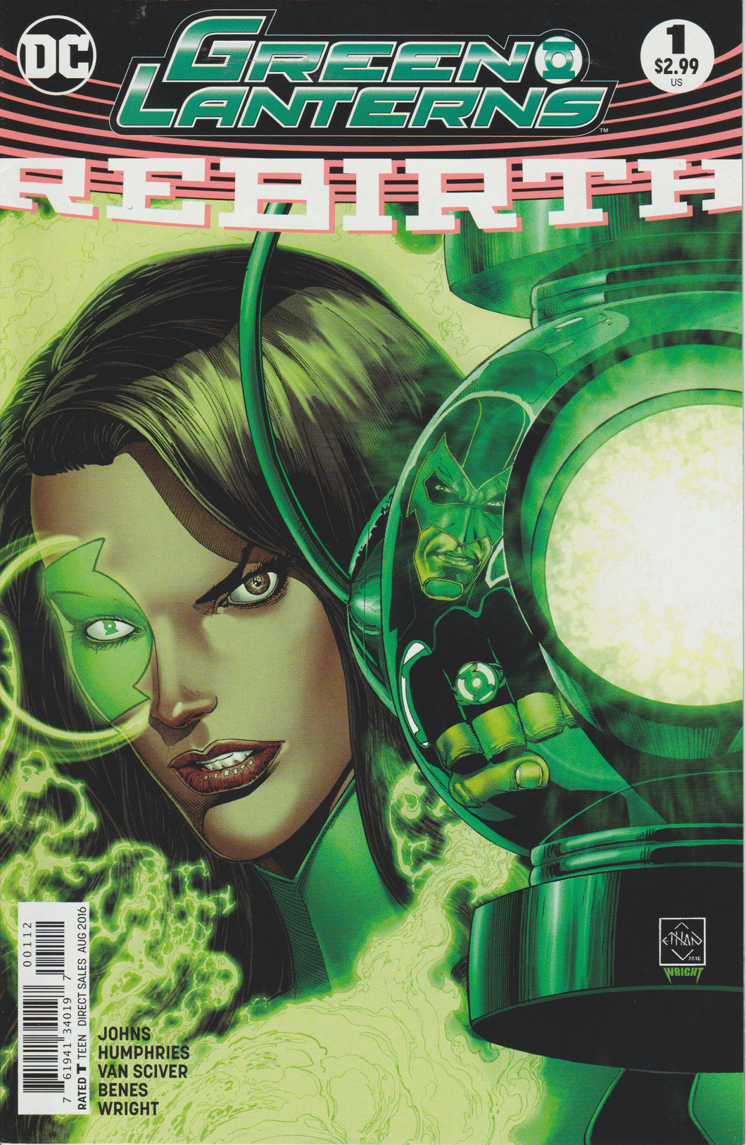 Green Lanterns Rebirth #1 (Ethan Van Sciver variant)
