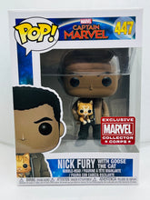 Load image into Gallery viewer, Nick Fury with Goose the Cat 447 Captain Marvel Funko - Marvel Collectors Corp exclusive
