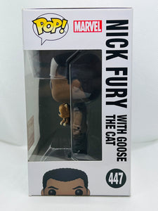 Nick Fury with Goose the Cat 447 Captain Marvel Funko - Marvel Collectors Corp exclusive