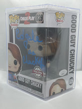 Load image into Gallery viewer, Good Guy Chucky 829 Child&#39;s Play 2 Funko Pop signed by Ed Gale the actor who played Chucky
