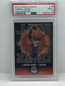 2019 Panini Mosaic Jam Masters #16 LeBron James Lakers PSA 9 MINT