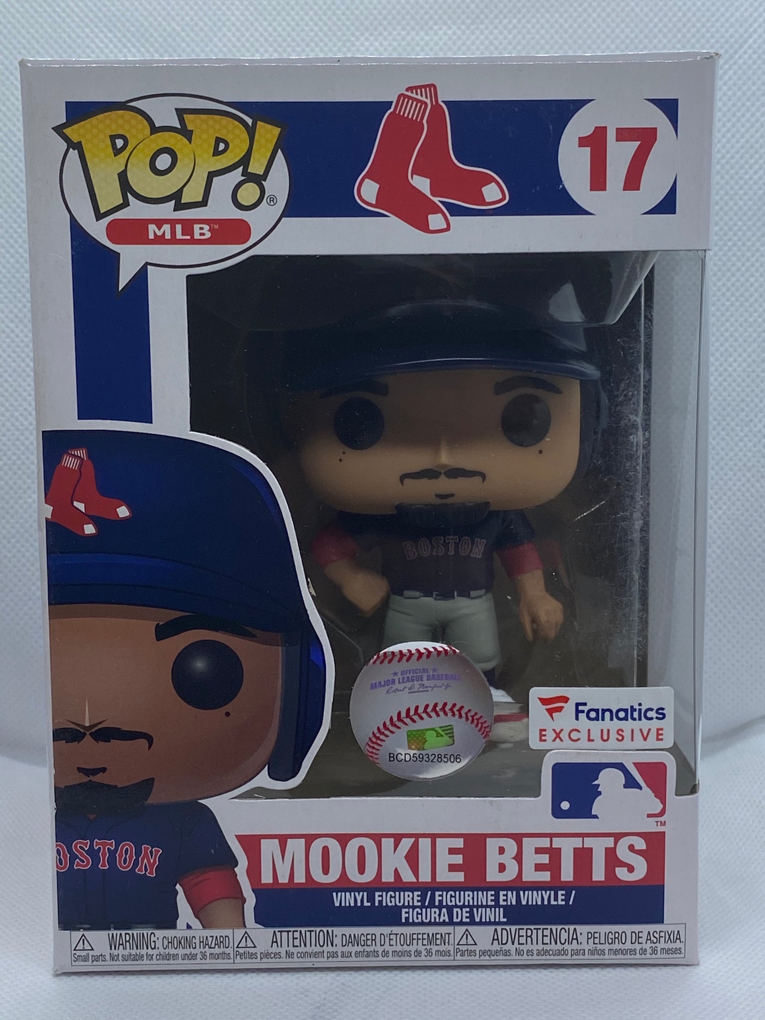 Boston Red Sox Mookie Betts EXCLUSIVE Pop Vinyl Collectible Figure