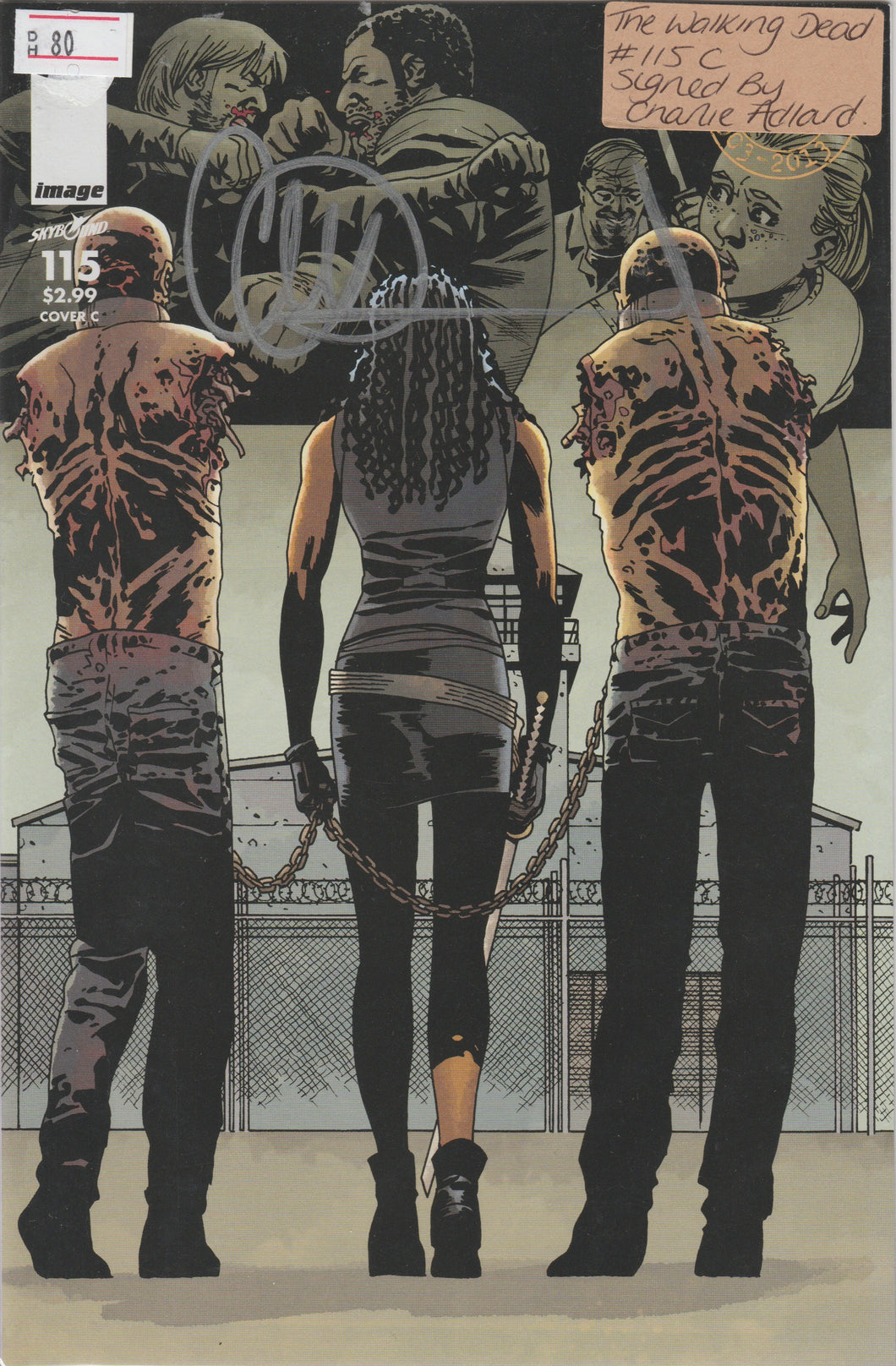 The Walking Dead 115 cover C signed by Charlie Adlard
