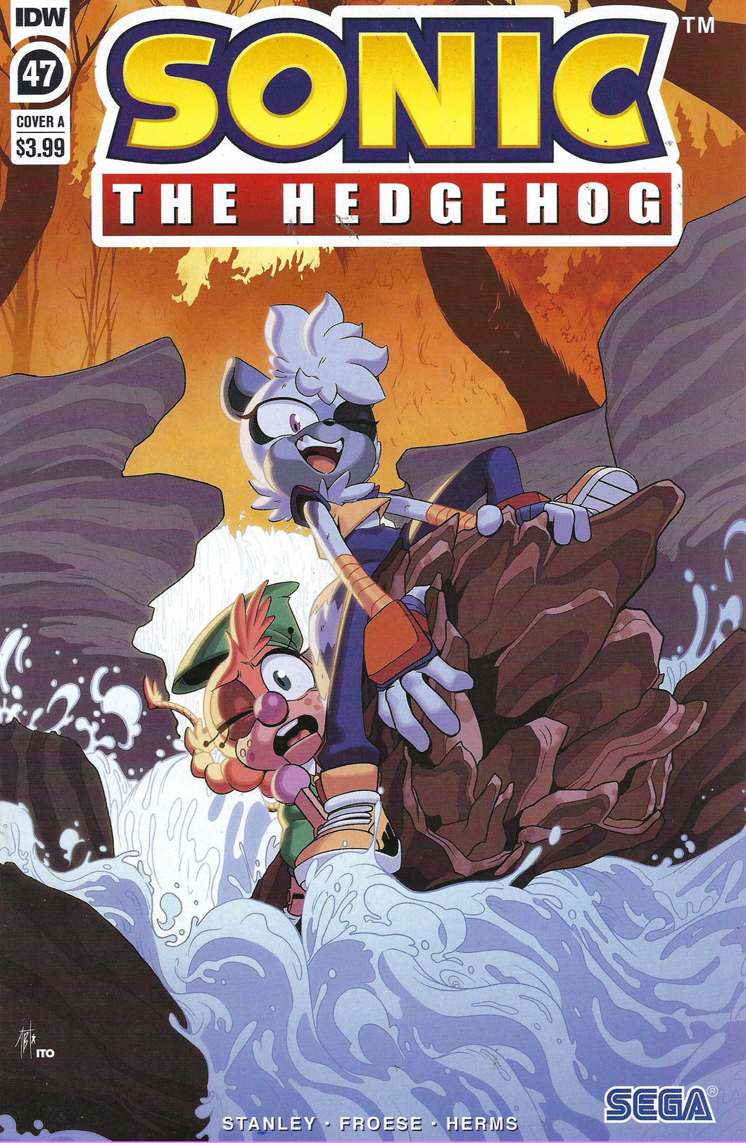 Sonic The Hedgehog Vol 3 #47 Cover A Regular Adam Bryce Thomas Cover